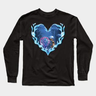 Cute fairy with fantasy fish Long Sleeve T-Shirt